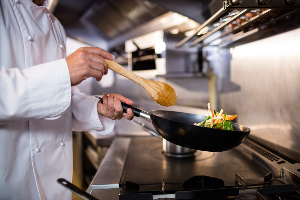 Chef cooking